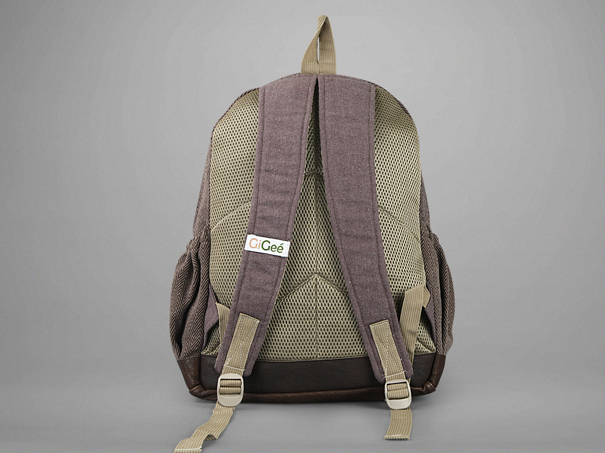 Comfortable hemp backpack